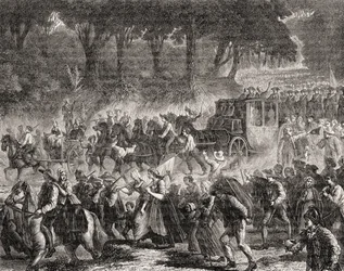 Le retour de la famille royale française à Paris en 1791